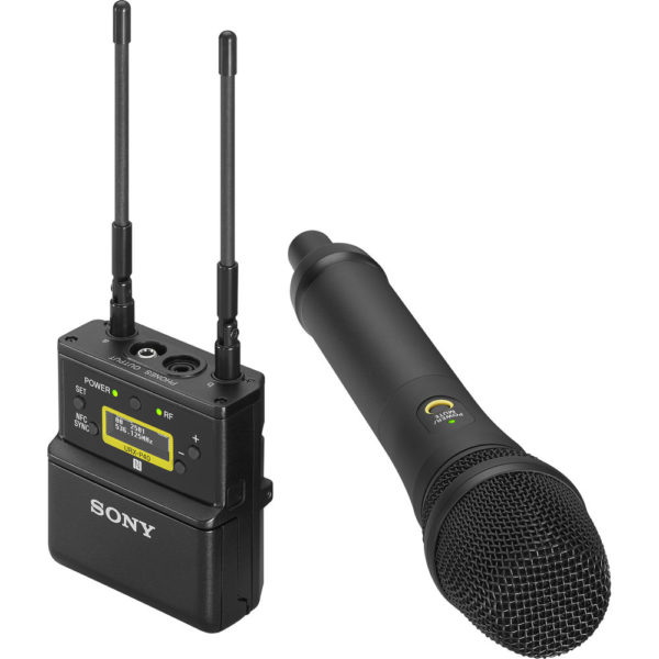 Sistema de microfone cardióide de mão sem fio Sony UWP-D22 para montagem em câmera (UC14: 470 a 542 MHz)