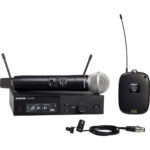 sistema de microfone shure slxd124/85 wireless (j52: 558 a 602 e 614 a 616 mhz)